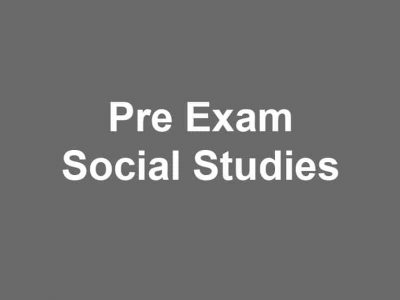 Pre Exam Social Studies